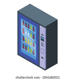Coffeemaker machine icon isometric vector. Drink bottle. Water cocktail