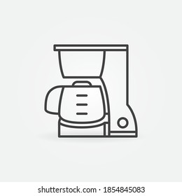 Coffeemaker vector concept icon or sign in outline style
