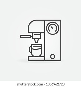 Coffeemaker vector concept icon or sign in line style