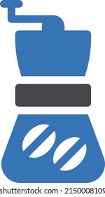 coffeemaker vector glyph color icon 