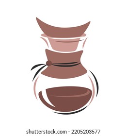 Coffeemaker. Vector illustration isolated on white background