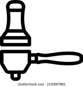 coffeemaker vector thin line con