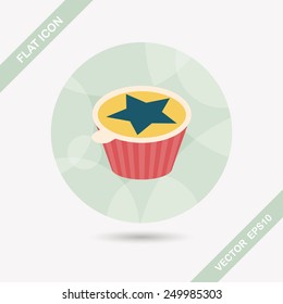 coffee-mate flat icon with long shadow,eps10