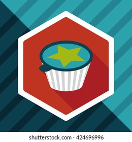 coffee-mate flat icon with long shadow,eps10