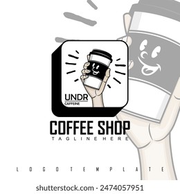 coffeeshop logo template, ready eps 10