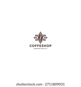 Diseño de Ilustración vectorial de Plantilla de logotipo de Coffeeshop