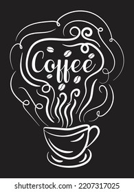 coffeeT shirt design,Winter T shirt element