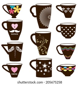 Coffee,Tea and beverage cup and mug set