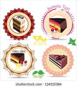 Coffee,tea and cakes menu template