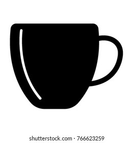 Coffee/Tea Cup Icon Illustration.