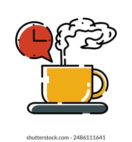 Icono de café dibujado a mano Ilustración vectorial