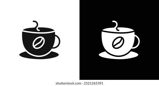 Icono de café gratis Ilustración de línea plana