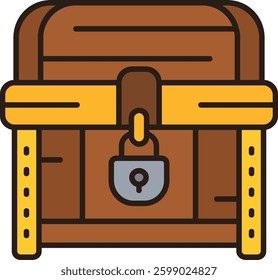 Coffer Line vector Icon Design