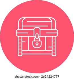 Coffer Line vector Icon Design
