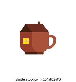 Coffeshop Cafe Restaurant Beverage Logo Vector Illustration 