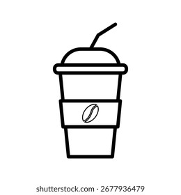 Icono de la taza de café. ilustración de Vector sobre fondo blanco