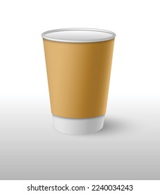 Ilustración del vector de la Copa Coffie. Vector de póster, menús, folleto, web e icono. EPS 10 