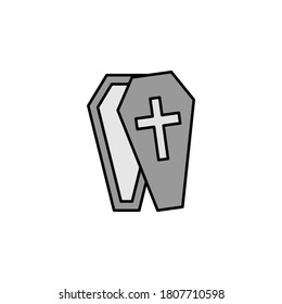 coffin, death outline icon. detailed set of death illustrations icons. can be used for web, logo, mobile app, UI, UX