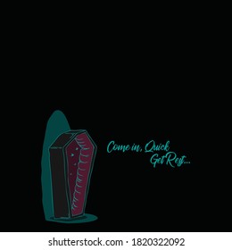 Coffin design shirt black symbol