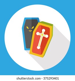 coffin flat icon