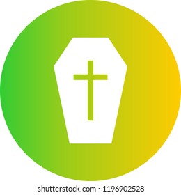 coffin Gradient Glyph Circle Icon