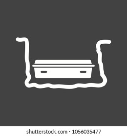 Coffin in Grave