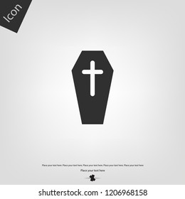Coffin halloween icon