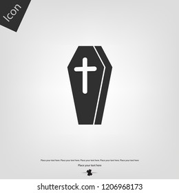 Coffin halloween icon