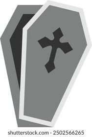 Coffin Icon for Halloween and Horror-Themed Designs