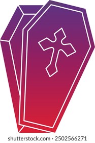 Coffin Icon for Halloween and Horror-Themed Designs