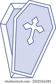 Coffin Icon for Halloween and Horror-Themed Designs