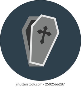 Coffin Icon for Halloween and Horror-Themed Designs