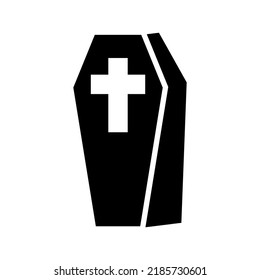 coffin icon or logo isolated sign symbol vector illustration - high quality black style vector icons
