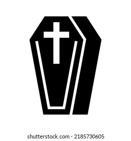 coffin icon or logo isolated sign symbol vector illustration - high quality black style vector icons
