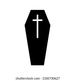 coffin icon or logo isolated sign symbol vector illustration - high quality black style vector icons
