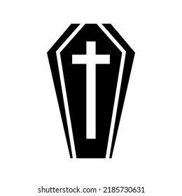 coffin icon or logo isolated sign symbol vector illustration - high quality black style vector icons
