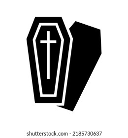 coffin icon or logo isolated sign symbol vector illustration - high quality black style vector icons
