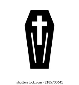 coffin icon or logo isolated sign symbol vector illustration - high quality black style vector icons
