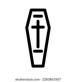coffin icon or logo isolated sign symbol vector illustration - high quality black style vector icons
