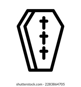 coffin icon or logo isolated sign symbol vector illustration - high quality black style vector icons
