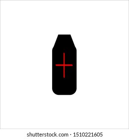  coffin icon on white backround