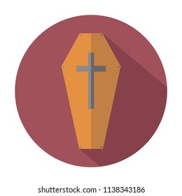 Coffin icon in red circle