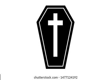 Coffin icon. Trendy Coffin logo concept on white background