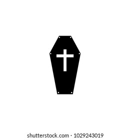 coffin icon vector
