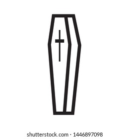 coffin icon vector design template