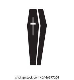 coffin icon vector design template
