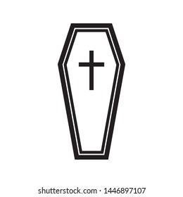 coffin icon vector design template