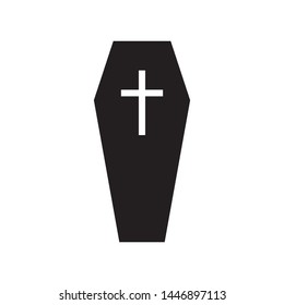 coffin icon vector design template