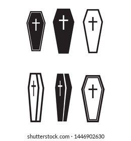 coffin icon vector design template