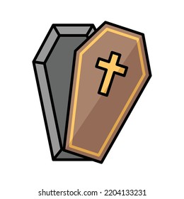 coffin icon vector design template